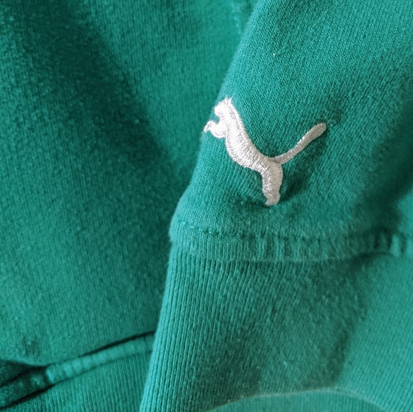 Puma size Medium kids hooded green jacket - Picture 9 of 10